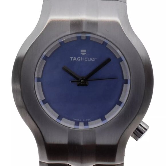 Tag Heuer Women's 29mm Alter Ego Blue MOP Dial Swiss 100M Watch Reference WP1312 - Picture 1 of 9